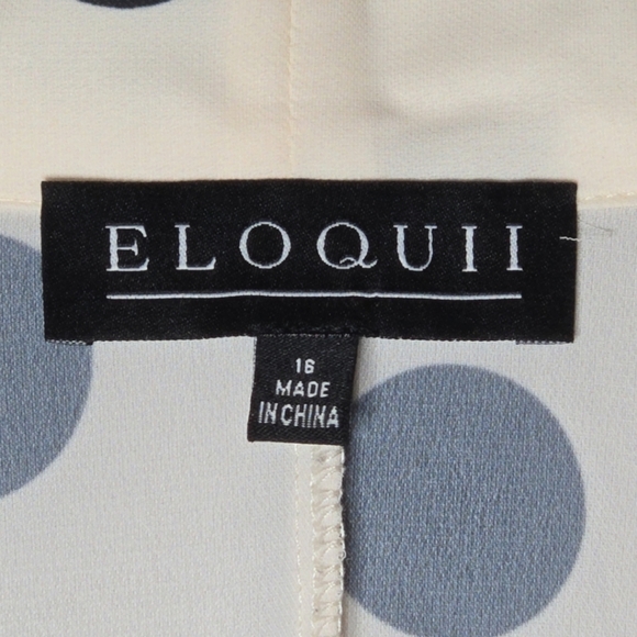 Eloquii Bow Tie Blouse With Flutter Sleeves Size 16 - Picture 5 of 7